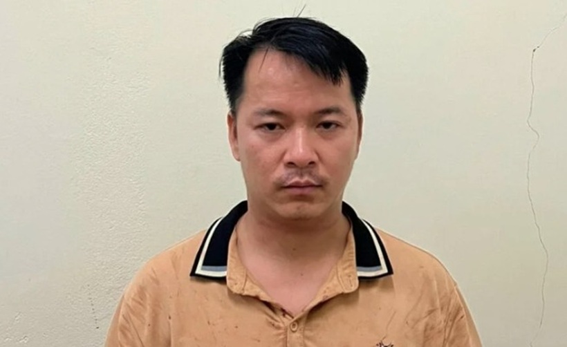 Nguyễn Văn Phương tại cơ quan công an. Ảnh: VOV