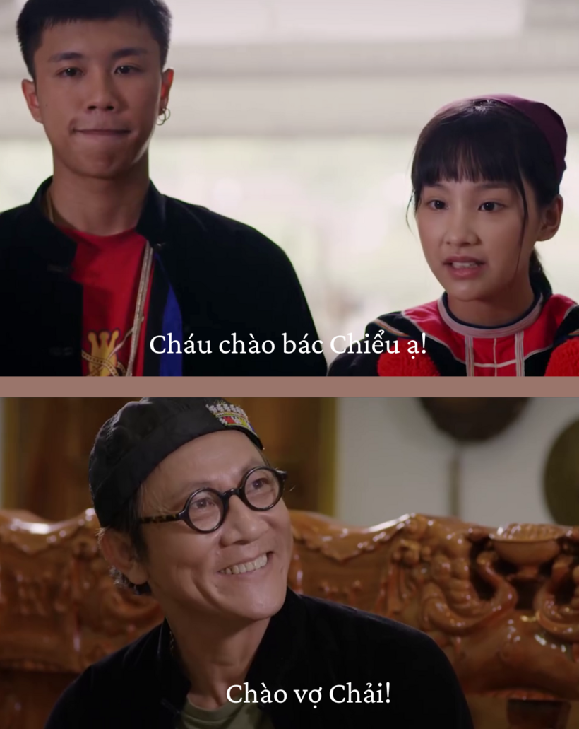 Chải đưa Pu về nhà gặp bố.