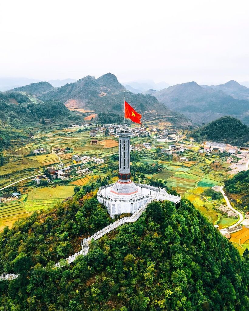 Cột cờ Lũng Cú. (Ảnh: Nguyễn Văn Tài)
