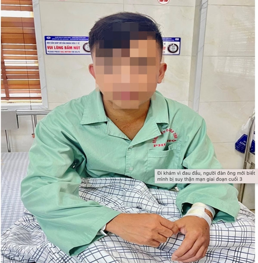 Bệnh nhân sẽ phải thực hiện lọc máu chu kỳ 3 lần/tuần. Ảnh: Đại Đoàn Kết