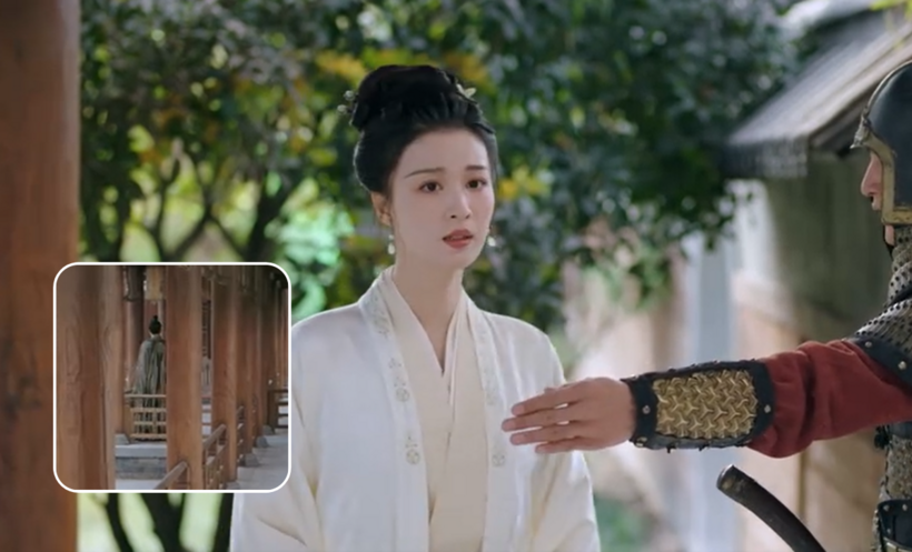 Liễu Miên Đường bị binh lính cản lại, chỉ có thể nhìn Thôi Hành chu từ phía xa.
