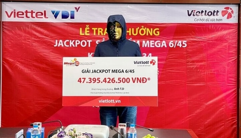 Ông D. trúng độc đắc hơn 47 tỷ đồng. (Ảnh: VTC News)