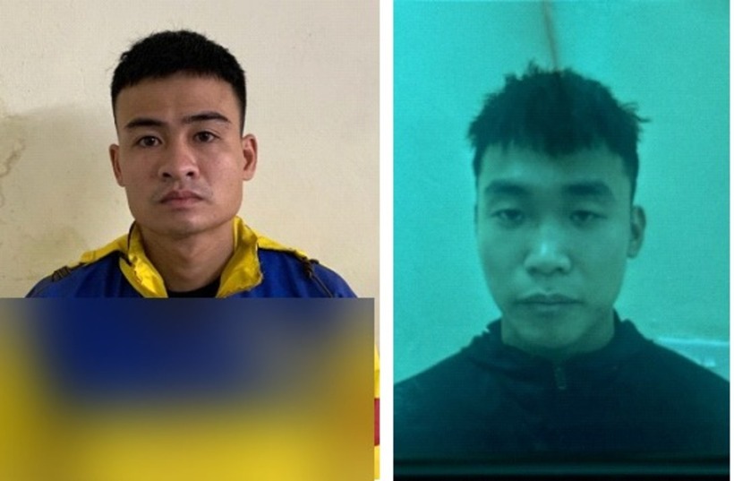 Đối tượng Đào Văn Phong (trái) và Nguyễn Văn Diệu. Ảnh: Pháp luật & Xã hội