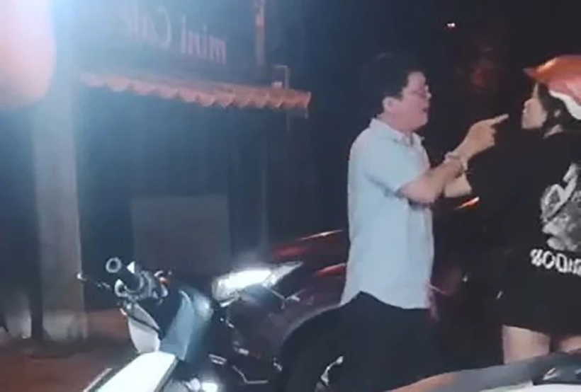 Người đàn ông xảy ra tranh cãi với cô gái trước khi xảy ra sự việc. Ảnh: Pháp luật TP.HCM