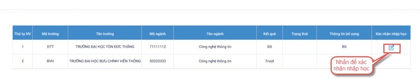 Chi tiết các bước tra cứu kết quả trúng tuyển đại học, xác nhận nhập học 2024 - 3
