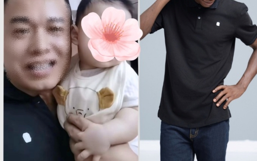 Cư dân mạng phát hiện trong bức ảnh mới nhất, Tôn Bằng mặc áo thương hiệu Quang Linh bán. Ảnh: Phụ Nữ Số