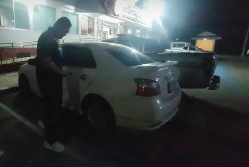 Hien đang sử dụng một chiếc ô tô Toyota màu trắng. Ảnh: Báo Thanh niên.