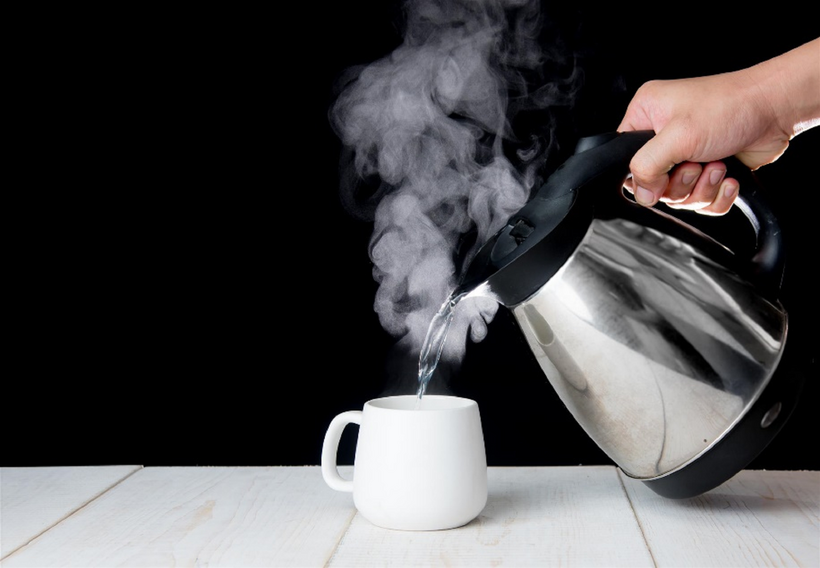 Nước được đun sôi