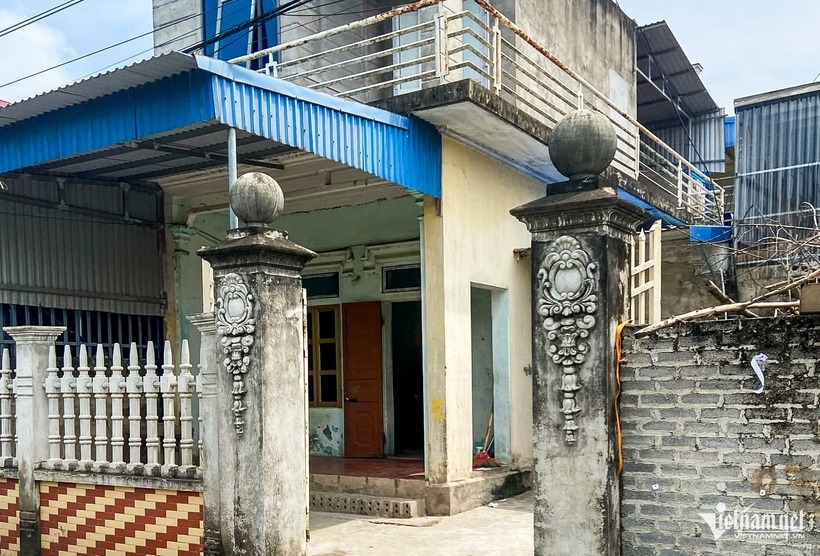 Hiện trường vụ con trai sát hại mẹ ở Nam Định. Ảnh: Vietnamnet