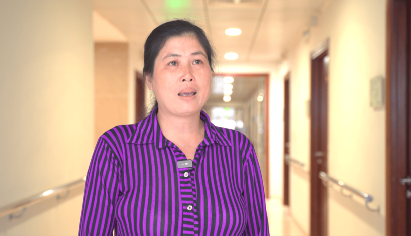 Chị Hạnh xúc động nhớ lại quãng thời gian nỗ lực tìm nơi có thể giữ chân cho con