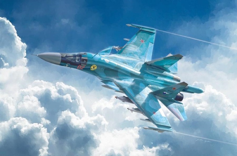 "Xe tăng bay” Su-34 của Nga. Ảnh: Sputnik