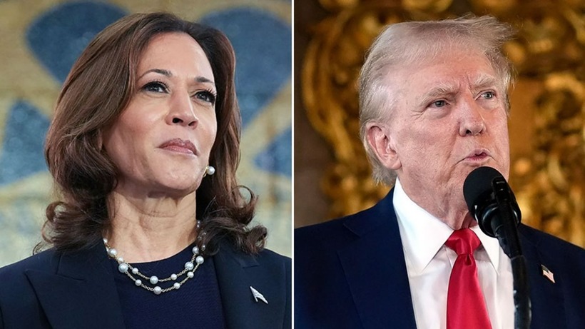 Ông Trump không ngừng công kích bà Harris khi vận động tranh cử. Ảnh: CNN