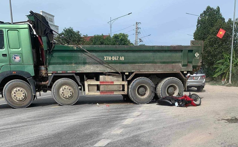 Hiện trường vụ tai nạn. Ảnh: Báo Giao thông