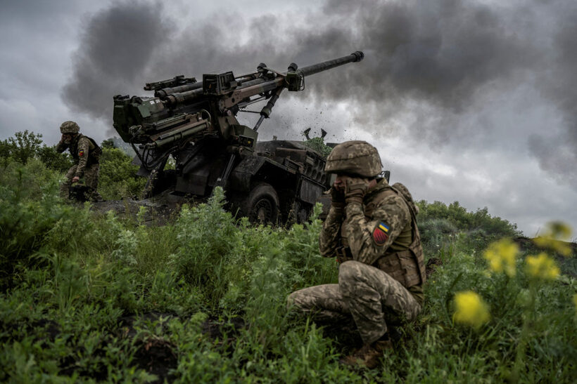 Các quân nhân Ukraine thuộc Lữ đoàn Pháo binh Độc lập số 55. Ảnh minh họa/Reuters