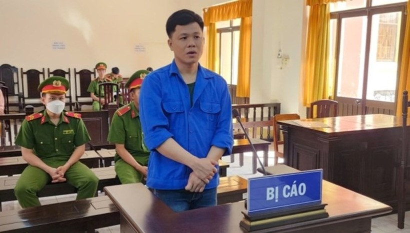 Trần Văn Cảnh tại phiên toà xét xử. Ảnh: Lao Động