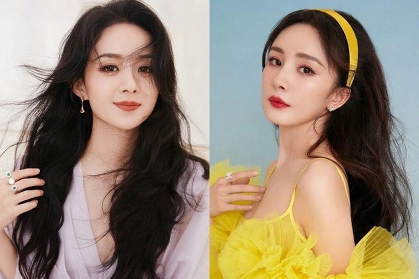 Triệu Lệ Dĩnh khi còn để tóc dài.