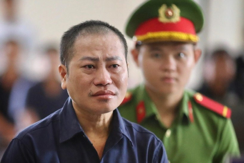 Bị cáo Nguyễn Minh Phúc tại phiên tòa sơ thẩm. (Ảnh: Dân trí)
