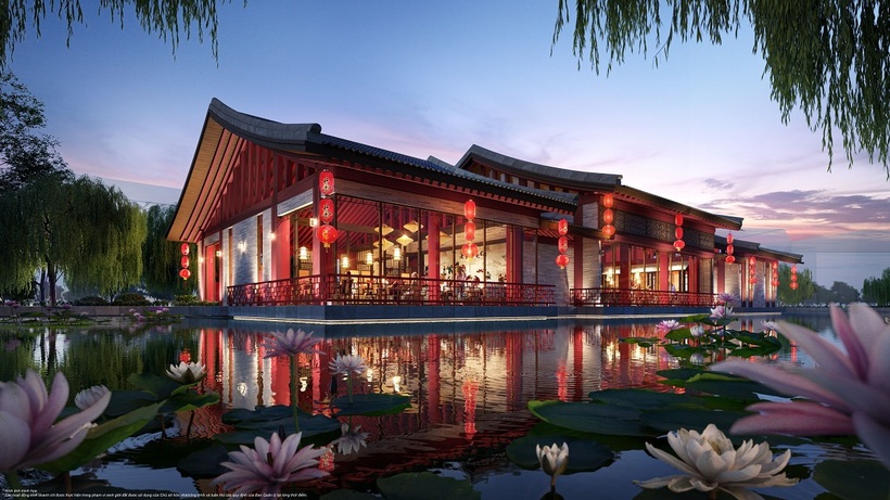 Nhà hàng cao cấp theo phong cách cung đình tại Vinhomes Golden Avenue