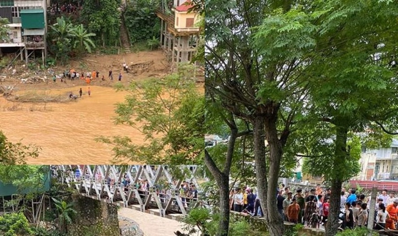 Bé trai lớp 6 ngã xuống sông mất tích trong chiều 22.3 đã được tìm thấy. Ảnh: Lao Động