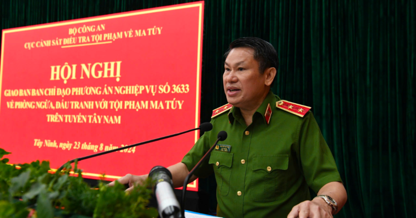 Trung tướng Nguyễn Văn Viện phát biểu tại Hội nghị. (Ảnh: CACC)