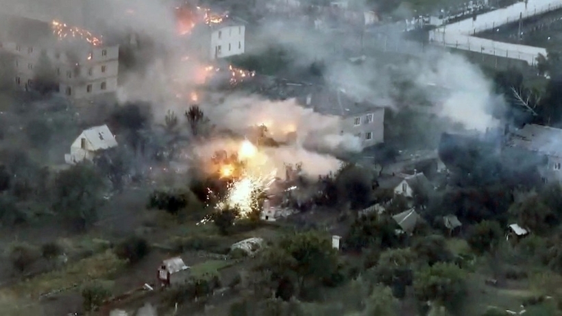 Ukraine quyết "chơi tất tay" ở lãnh thổ vùng Kursk của Nga. Ảnh: ABC News