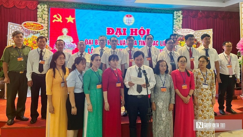 Ban Chấp hành Hội Luật gia tỉnh Bạc Liêu khóa VI, nhiệm kỳ 2024-2029. (Ảnh: Trọng Nghĩa).