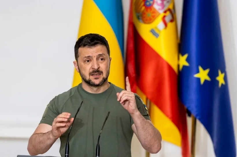 Tổng thống Ukraine Volodymyr Zelensky. Ảnh: BBC