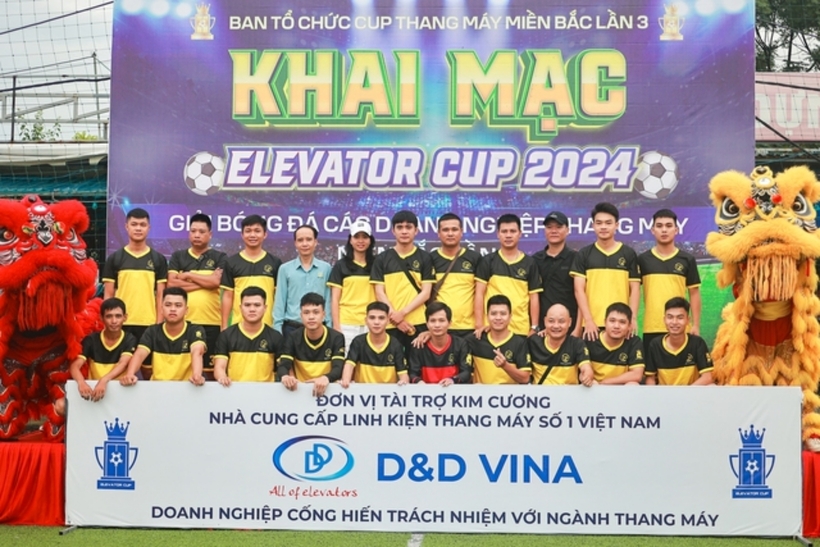 Khởi tranh Giải bóng đá các doanh nghiệp thang máy miền Bắc 2024 - 7
