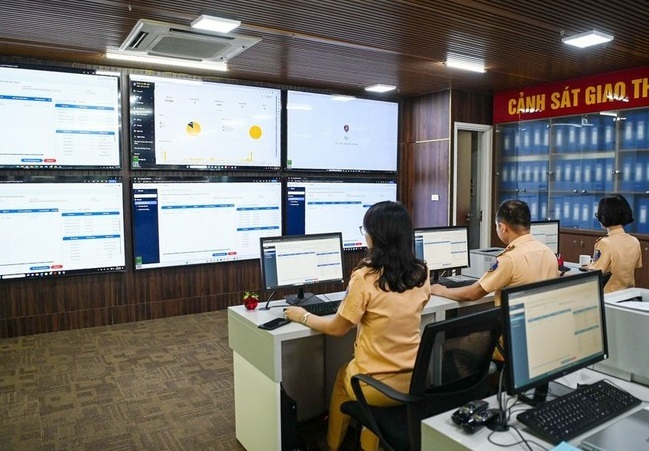 Nơi giám sát đấu giá biển số ô tô của Cục CSGT.