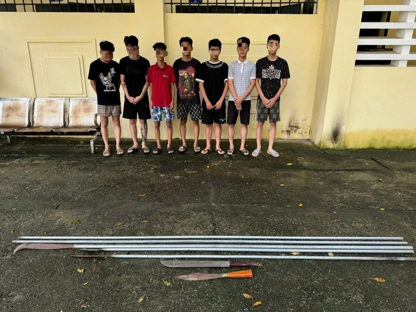 Các đối tượng bị bắt giữ. Ảnh: Dân Trí