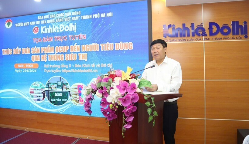 Ông Phạm Anh Tuấn - Phó Chủ tịch Uỷ ban MTTQ Việt Nam TP Hà Nội phát biểu tại toạ đàm