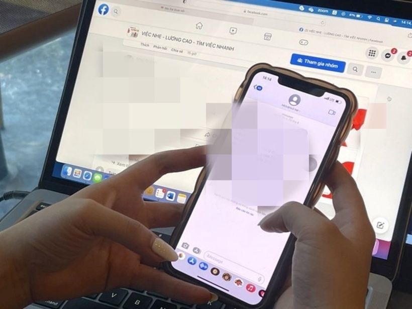 Cô gái bị các đối tượng lừa đảo qua mạng xã hội rồi đem bán sang Campuchia. Ảnh minh họa