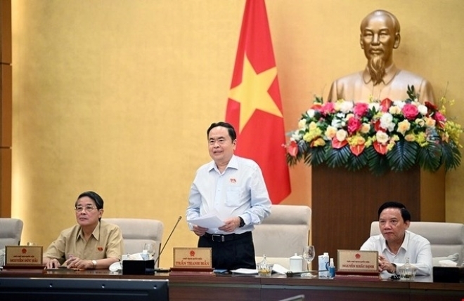 Chủ tịch Quốc hội Trần Thanh Mẫn phát biểu bế mạc Phiên họp thứ 36 của Ủy ban Thường vụ Quốc hội.