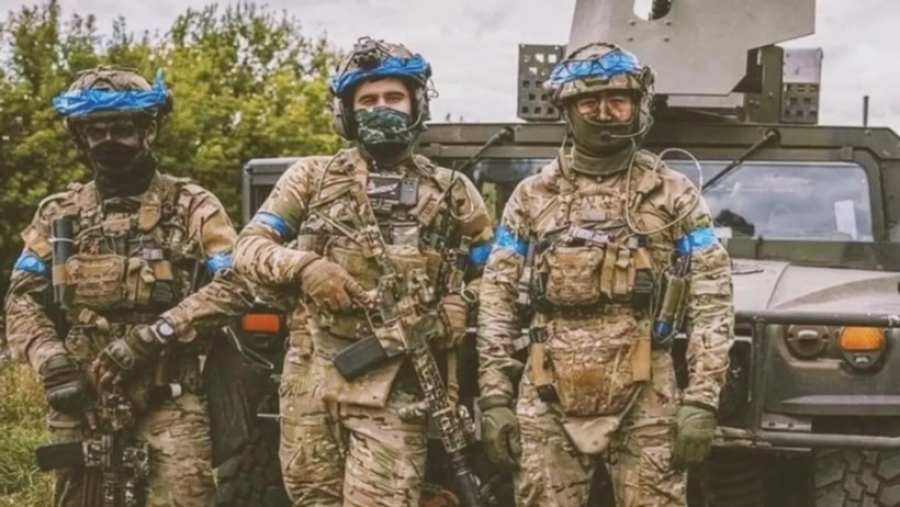 Lính đánh thuê Mỹ đang chiến đấu cho Ukraine trên lãnh thổ Nga. Ảnh: QQ News