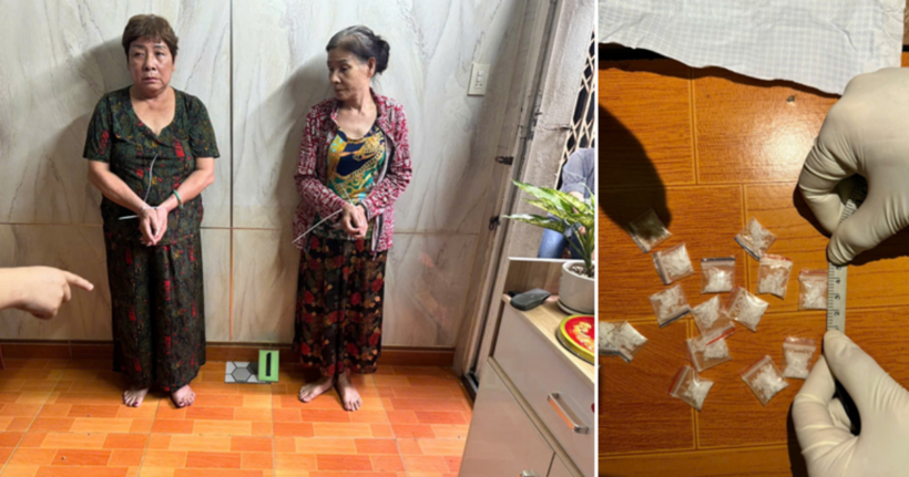 Công an quận Kiến An triệt xóa ổ nhóm mua bán trái phép chất ma túy, bắt Lê Thị Liệu và Lê Thị Liên. (Ảnh: Công an Hải Phòng)