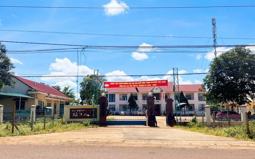 Trụ sở xã Ia Pnôn, nơi xảy ra vụ việc. Ảnh: VietNamNet
