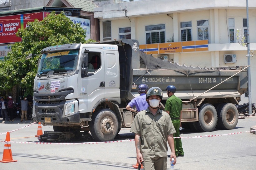 Hiện trường xảy ra vụ tai nạn. Ảnh: Vietnamnet.
