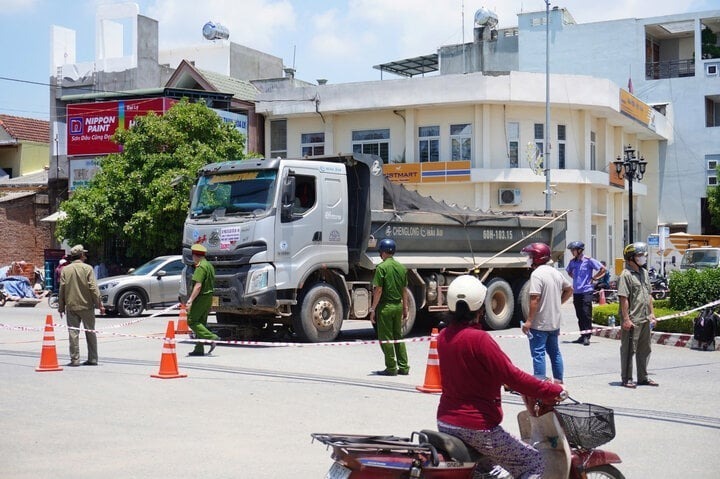 Hiện trường vụ tai nạn. Ảnh: VTC News