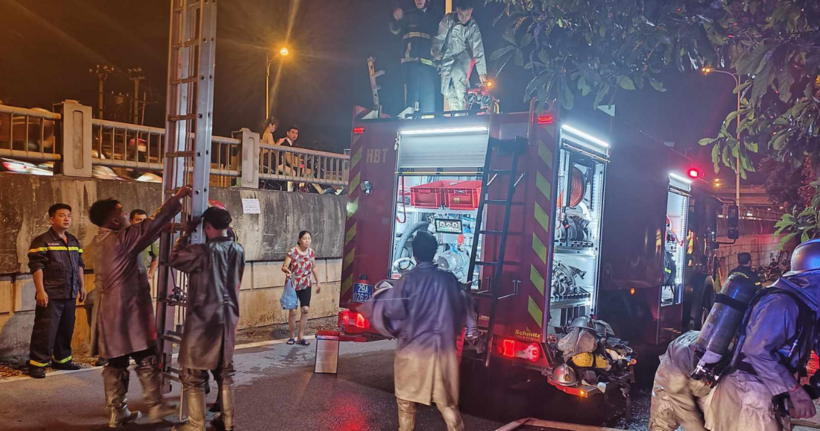 Nơi xảy ra vụ cháy. (Ảnh: Chu Dũng)