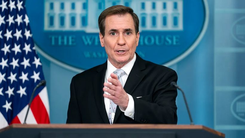 Người phát ngôn Hội đồng an ninh quốc gia Mỹ John Kirby. Ảnh: Reuters