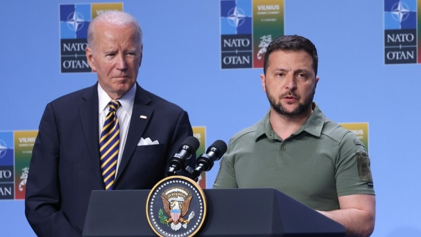 Tổng thống Ukraine Volodymyr Zelensky dự kiến trình bày "kế hoạch chiến thắng" với Tổng thống Mỹ Joe Biden vào tháng 9 tới. Ảnh: Sky News