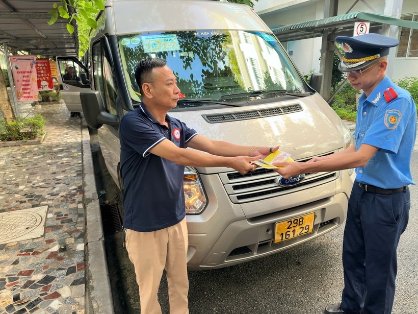 Trong đợt kiểm tra chuyên đề này, các xe đưa đón học sinh sẽ được tập trung tại một chỗ để lực lượng chức năng kiểm tra