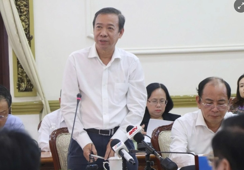 TS.BS. Nguyễn Văn Vĩnh Châu, Phó Giám đốc Sở Y tế TP.HCM tại buổi làm việc về công tác về công tác phòng, chống dịch trên địa bàn thành phố.
