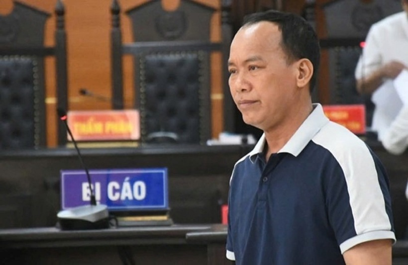 Bị cáo Phan Thượng Mỹ tại phiên tòa. Ảnh: Lao động