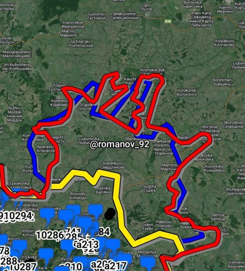 Chiến sự Nga - Ukraine: Xuất hiện bản đồ hé lộ tình hình giao tranh ở Kursk - 1