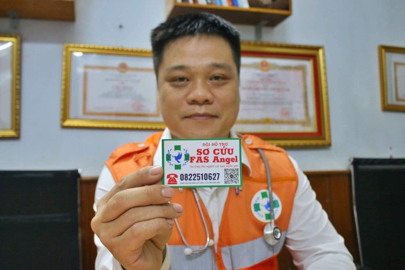 Anh Phạm Quốc Việt - Đội trưởng Đội Hỗ trợ sơ cứu FAS Angel.