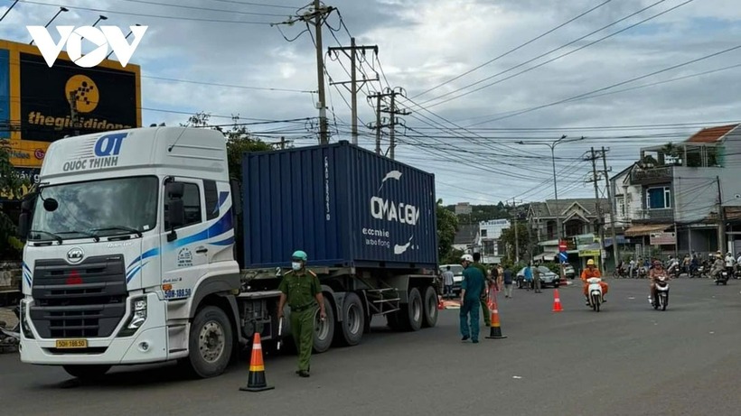 Hiện trường xảy ra vụ tai nạn. Ảnh: VOV.