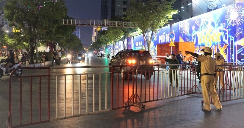 TP.HCM cấm xe tại hàng chục tuyến đường trung tâm đêm ngày 2/9. Ảnh minh họa: VietNamNet