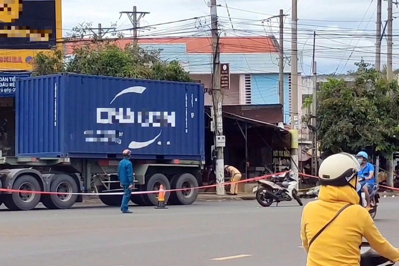 Hiện trường vụ tai nạn. Ảnh: Tuổi Trẻ Online
