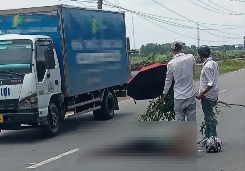 Hiện trường vụ tai nạn. Ảnh: Pháp Luật TP.HCM